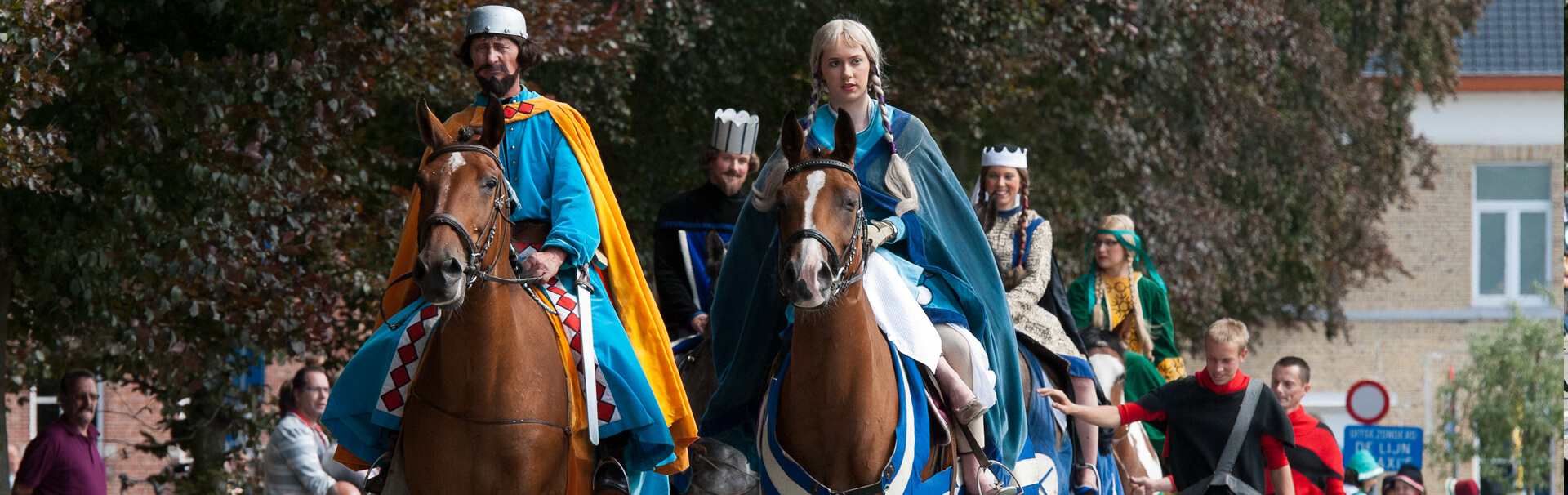 Banner Processie Paarden